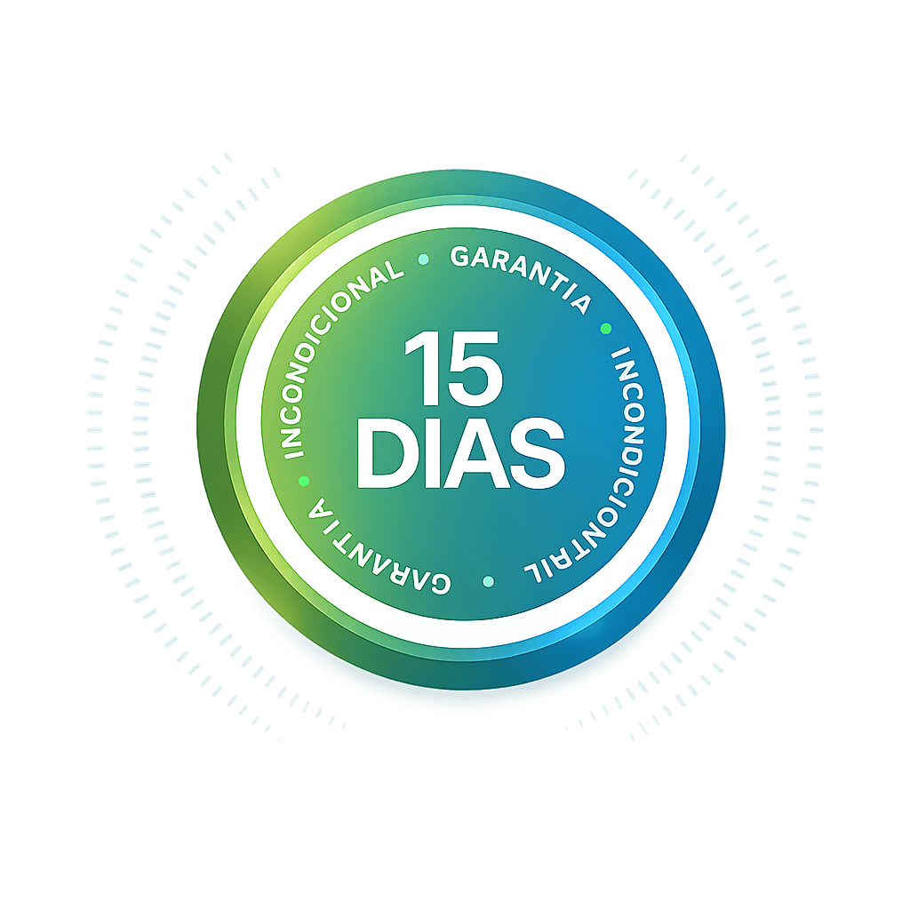 Selo de garantia incondicional de 15 dias